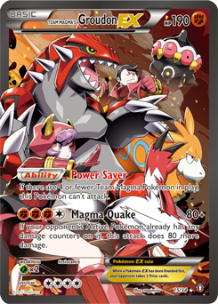 Team Magma's Groudon-EX — Double Crisis