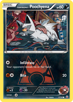 Team Magma's Poochyena — Double Crisis