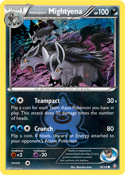 Team Aqua's Mightyena — Double Crisis
