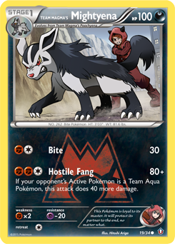 Team Magma's Mightyena — Double Crisis