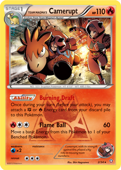 Team Magma's Camerupt — Double Crisis
