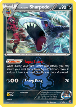 Team Aqua's Sharpedo — Double Crisis