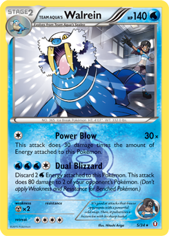 Team Aqua's Walrein — Double Crisis