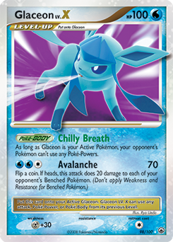 Glaceon LV.X — Majestic Dawn