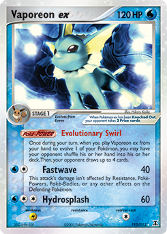 Vaporeon ex — Delta Species