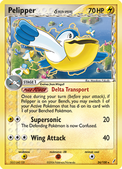 Pelipper δ — Crystal Guardians