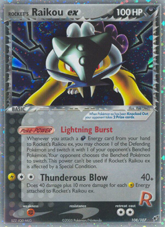 Rocket's Raikou ex — Deoxys