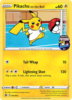 Pikachu on the Ball — Pokémon Futsal Collection