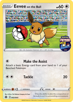 Eevee on the Ball — Pokémon Futsal Collection