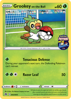 Grookey on the Ball — Pokémon Futsal Collection