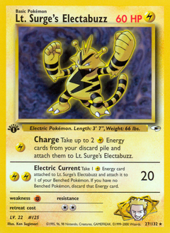 Lt. Surge's Electabuzz — Gym Heroes