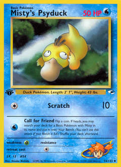 Misty's Psyduck — Gym Heroes