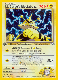 Lt. Surge's Electabuzz — Gym Heroes
