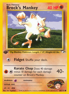 Brock's Mankey — Gym Heroes