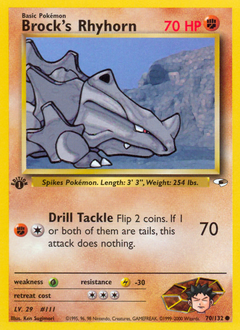 Brock's Rhyhorn — Gym Heroes