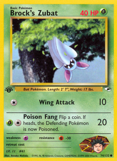 Brock's Zubat — Gym Heroes