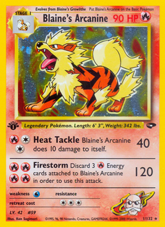 Blaine's Arcanine — Gym Challenge