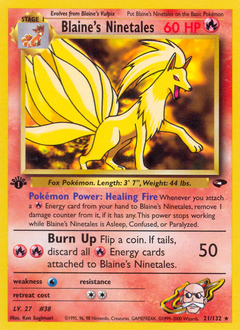 Blaine's Ninetales — Gym Challenge