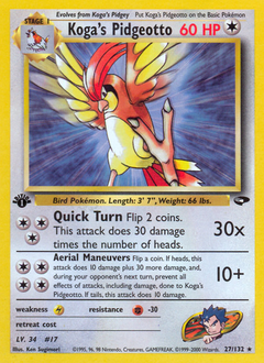 Koga's Pidgeotto — Gym Challenge