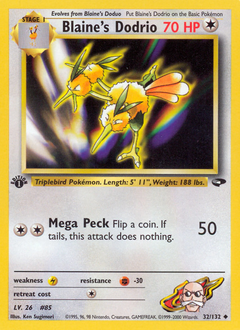 Blaine's Dodrio — Gym Challenge