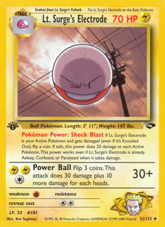 Lt. Surge's Electrode — Gym Challenge