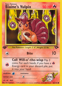 Blaine's Vulpix — Gym Challenge