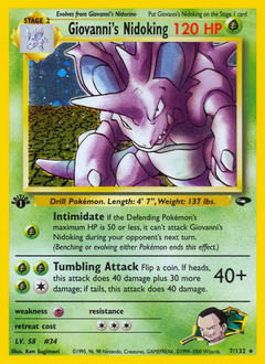 Giovanni's Nidoking — Gym Challenge
