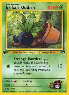 Erika's Oddish — Gym Challenge
