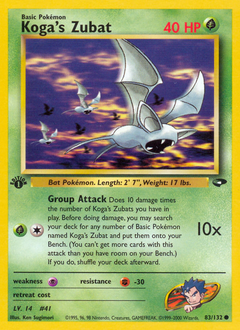 Koga's Zubat — Gym Challenge