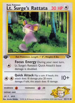 Lt. Surge's Rattata — Gym Challenge