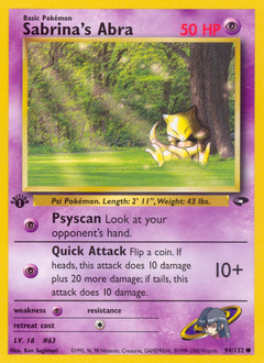 Sabrina's Abra — Gym Challenge