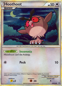 Hoothoot — HGSS Black Star Promos