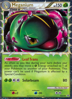Meganium — HGSS Black Star Promos