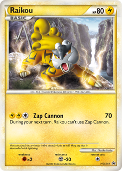Raikou — HGSS Black Star Promos