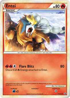 Entei — HGSS Black Star Promos