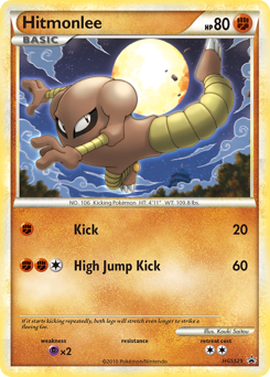 Hitmonlee — HGSS Black Star Promos