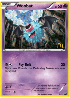 Woobat — McDonald's Collection 2012