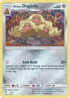 Alolan Dugtrio — McDonald's Collection 2019