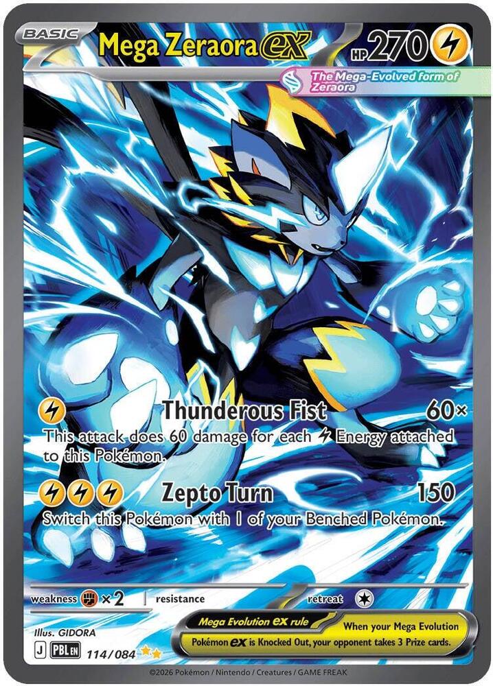 Mega Zeraora ex — Pitch Black