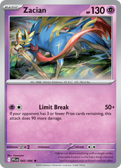 Zacian — Phantasmal Flames