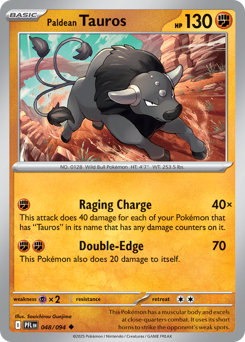 Paldean Tauros — Phantasmal Flames