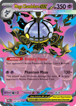 Mega Chandelure ex — Pitch Black