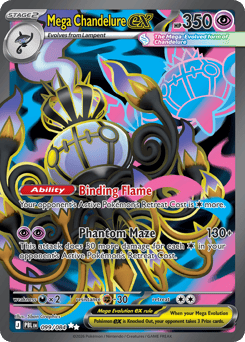 Mega Chandelure ex — Pitch Black