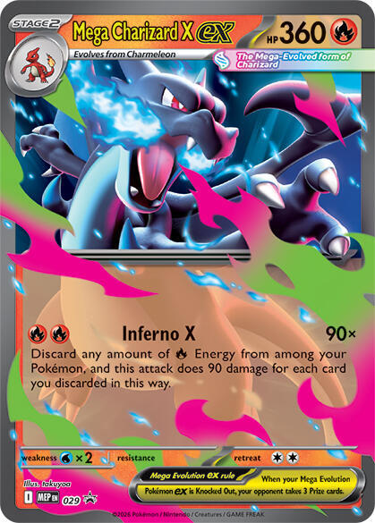 Mega Charizard X ex — MEP Black Star Promos