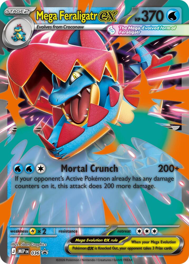 Mega Feraligatr ex — MEP Black Star Promos