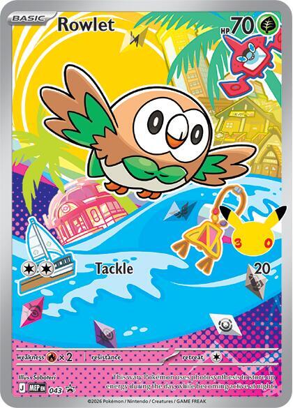 Rowlet — MEP Black Star Promos