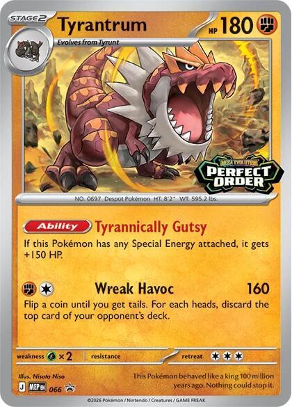 Tyrantrum — MEP Black Star Promos