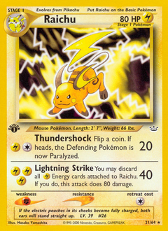 Raichu — Neo Revelation