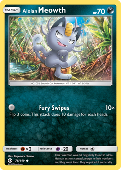 Alolan Meowth — Sun & Moon