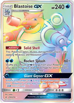 Blastoise-GX — Unbroken Bonds